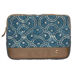 NEW MYRA BAGS women's circles of illusion laptop sleeve in blue